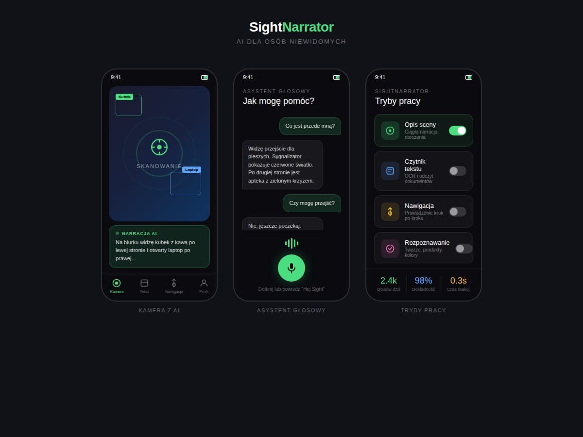 SightNarrator mobile app